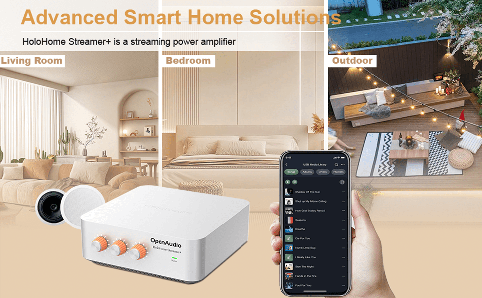 Advanced smart home audio solutions with HoloHome Streamer Plus