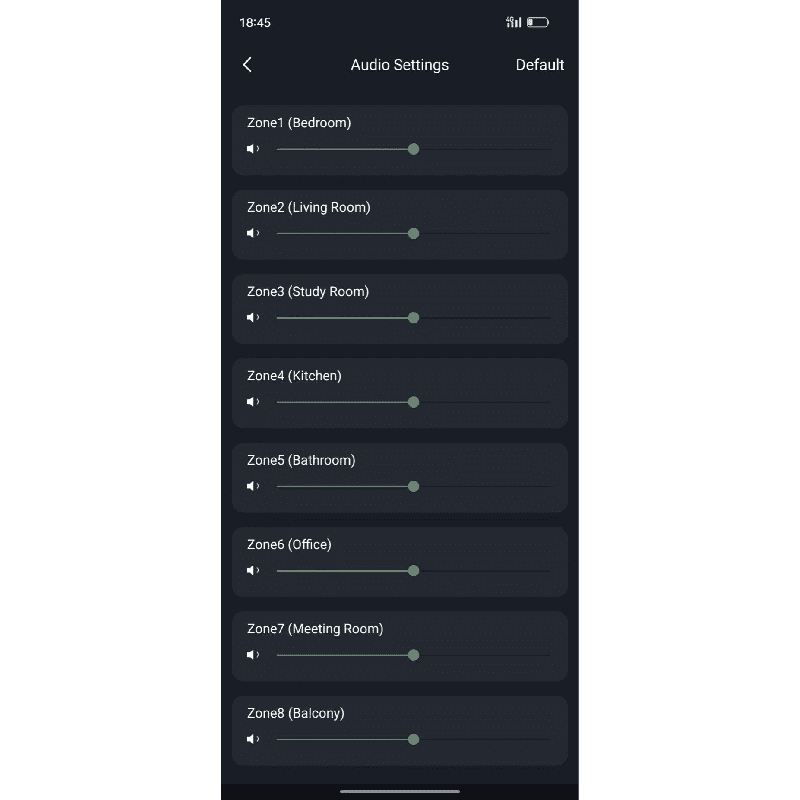 HoloHome volume control